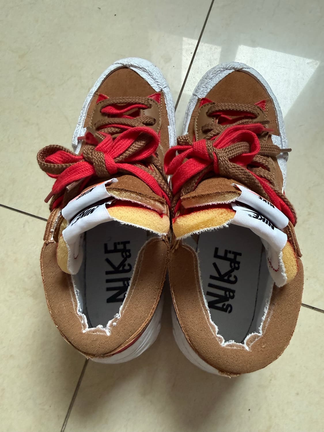 나이키 x 사카이 블레이저 로우 브리티쉬 탄 상품이미지2