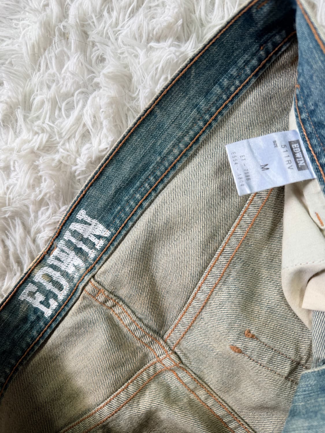 에드윈(EDWIN) 511RV 빈티지 워싱 부츠컷 데님 팬츠 상품이미지4