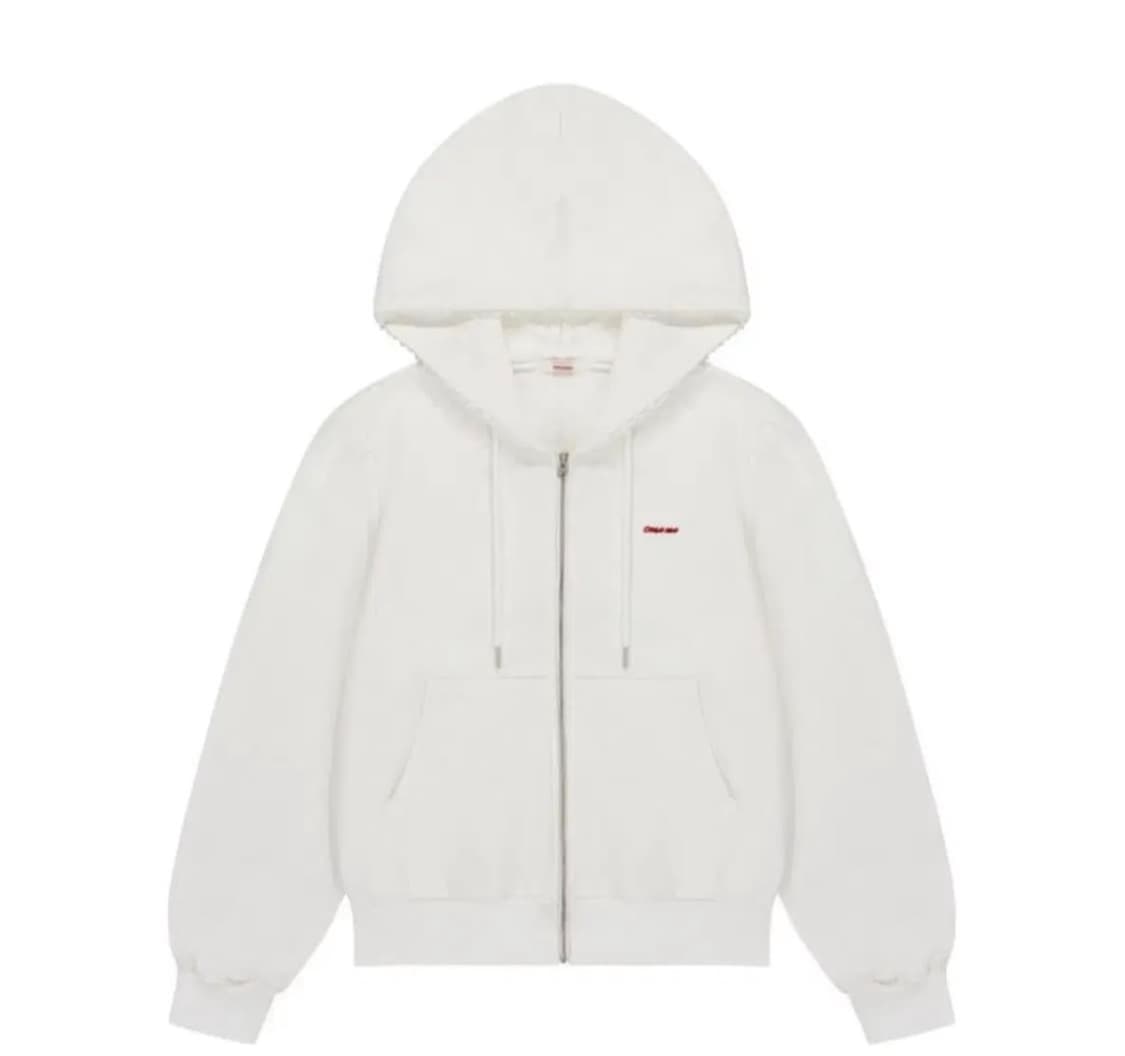 오모모 omomo 후드집업 화이트 상품이미지1