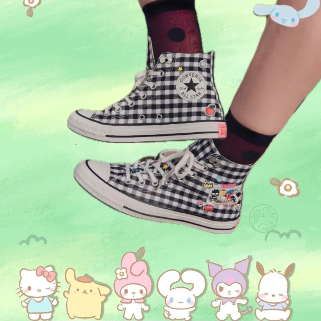 컨버스 X 산리오캐릭터즈 척테일러 올스타 피크닉 블랙 A17697C 상품이미지2