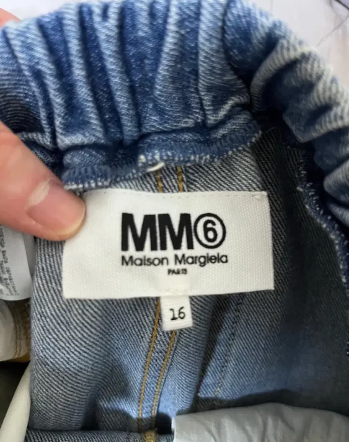 MM6 마르지엘라 키즈 데님 반바지 상품이미지3