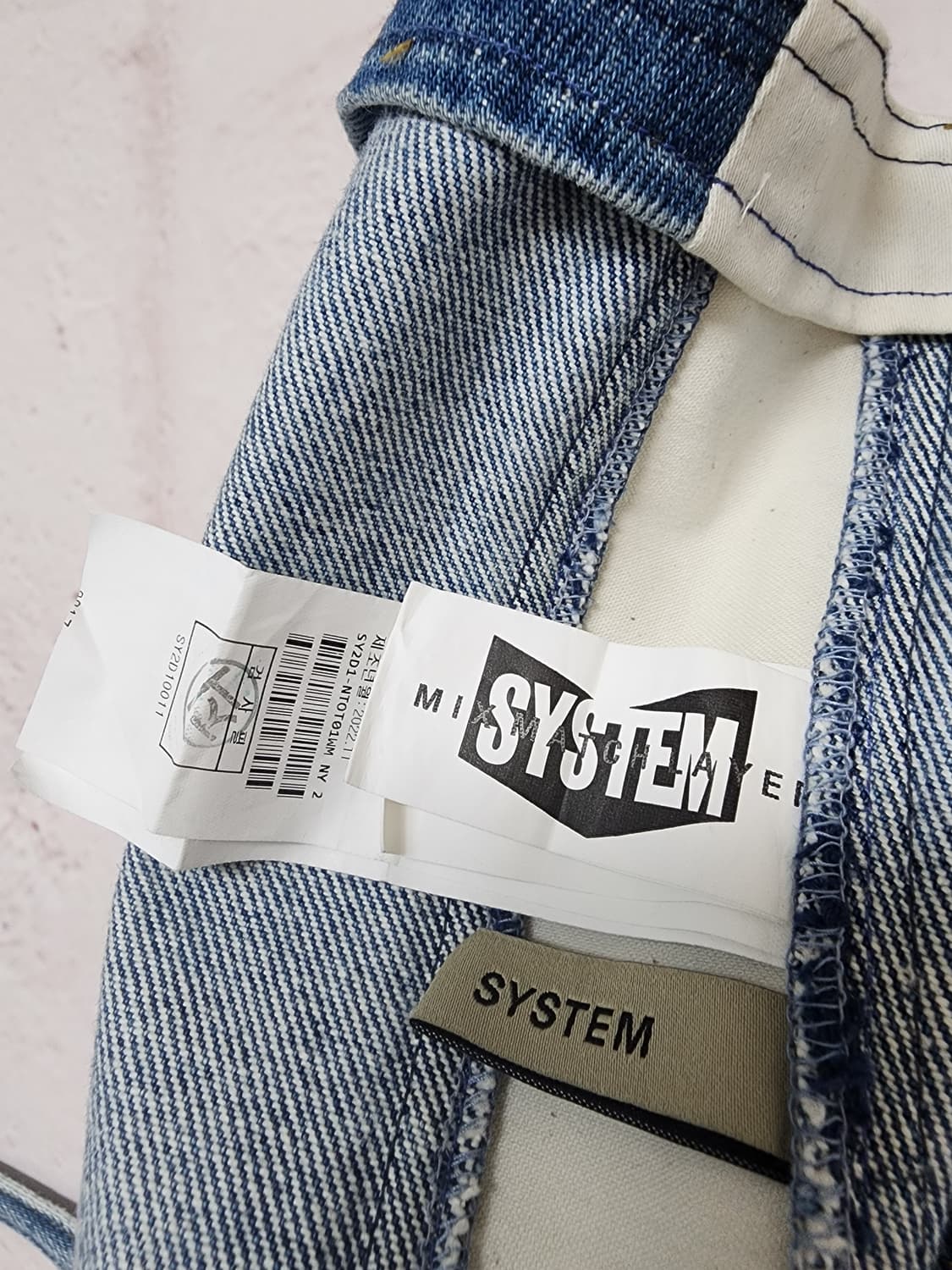 시스템 청 로우 컷 데님 탱크탑 상품이미지6