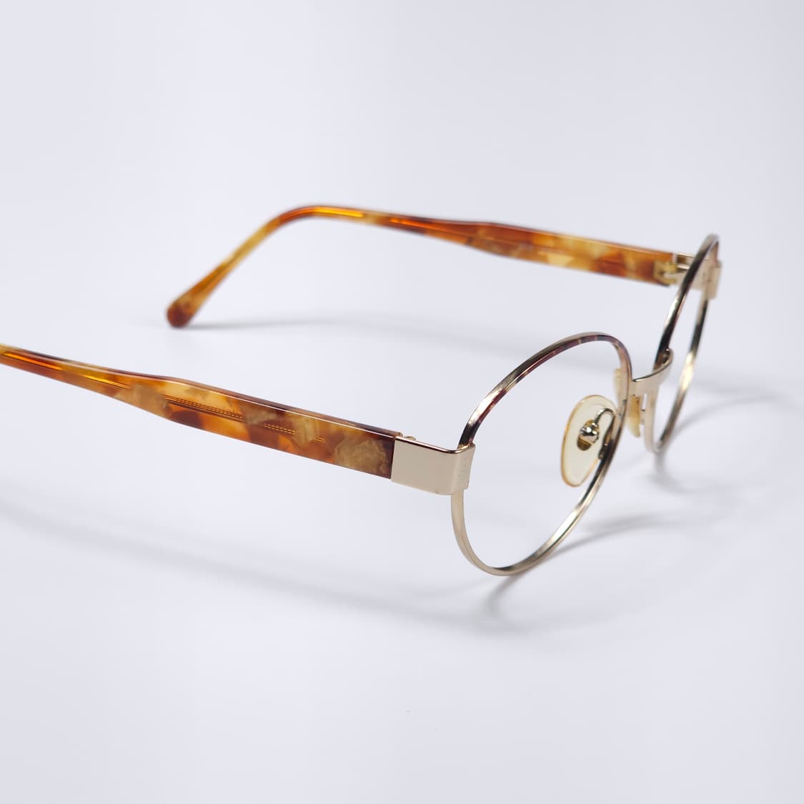 90년도 이태리 톨토이즈쉘 빈티지 오벌형 긱시크 안경 상품이미지3