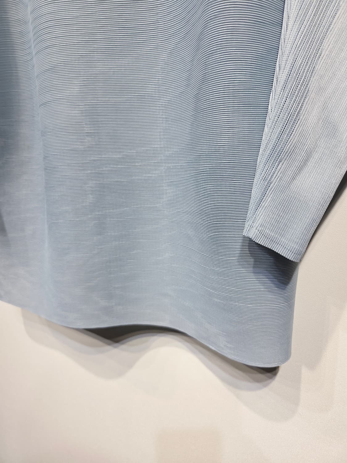 플리츠미. 여자 그레인 플리츠 돌먼 7부 티셔츠_Free 상품이미지4