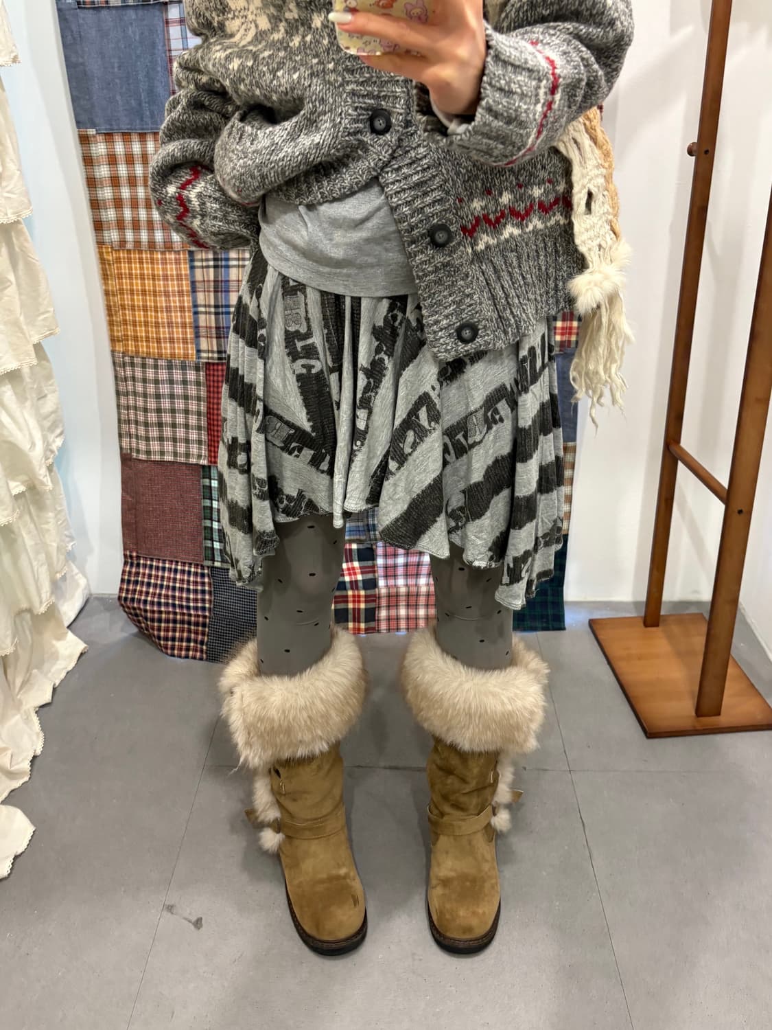 히스테릭그래머 언발 스커트 상품이미지1