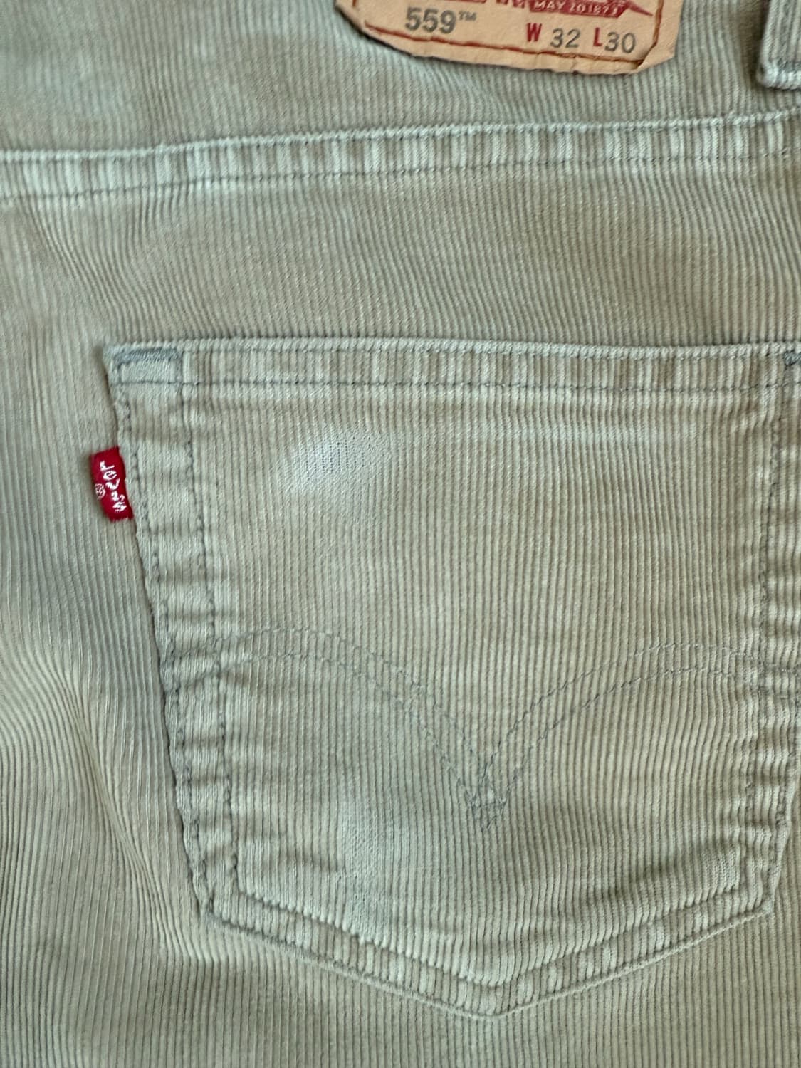 Levis 559 릴렉스 스트레이트 핏 리바이스 베이지 코듀로이 팬츠 상품이미지7