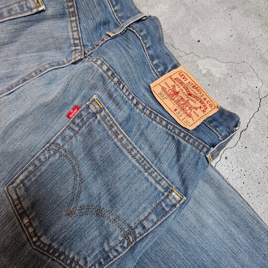 리바이스 00’s 501 제이드 데님 청바지 상품이미지3