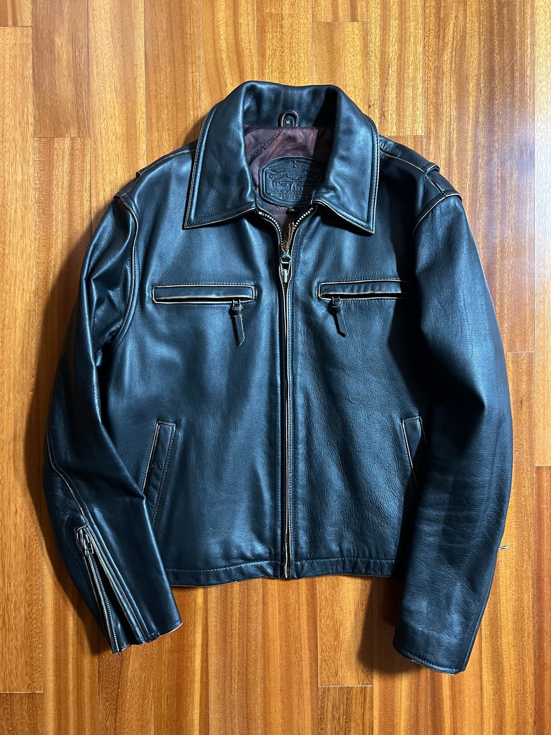 Wind armor 빈티지 가죽 자켓 상품이미지1