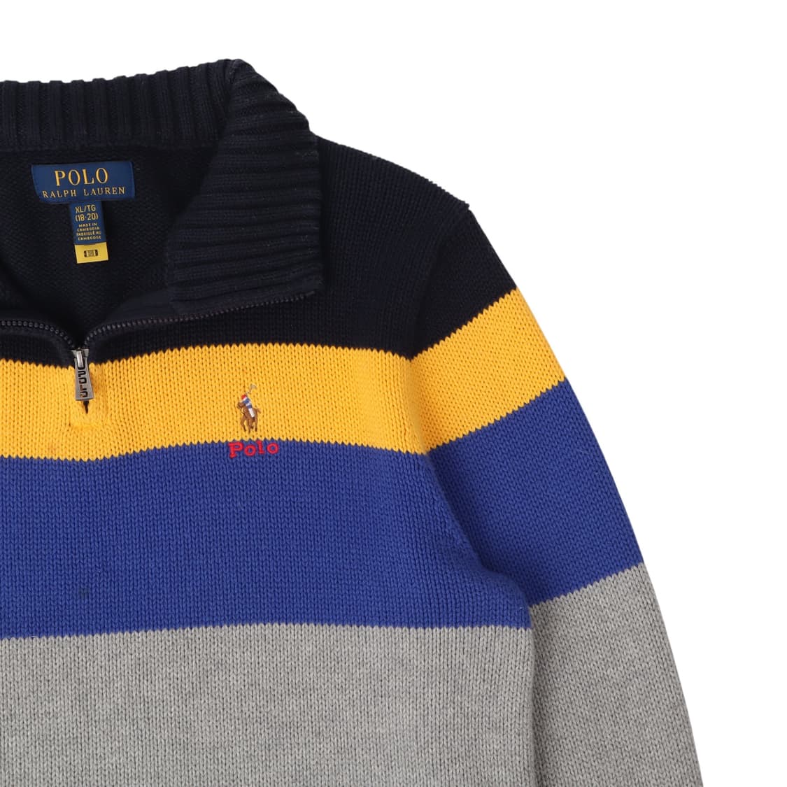 폴로 랄프로렌 컬러블록 하프집업 니트 상품이미지3
