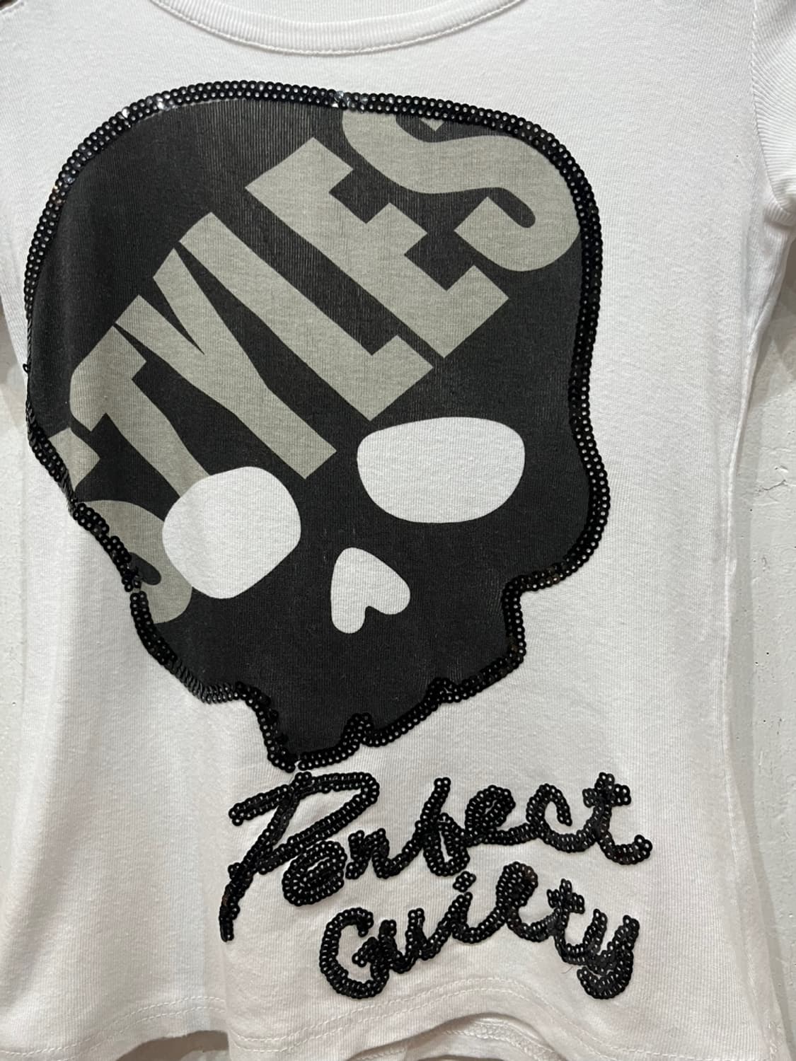 garnet JPN 락펑크 스컬 반팔 티셔츠 우먼즈 상품이미지2