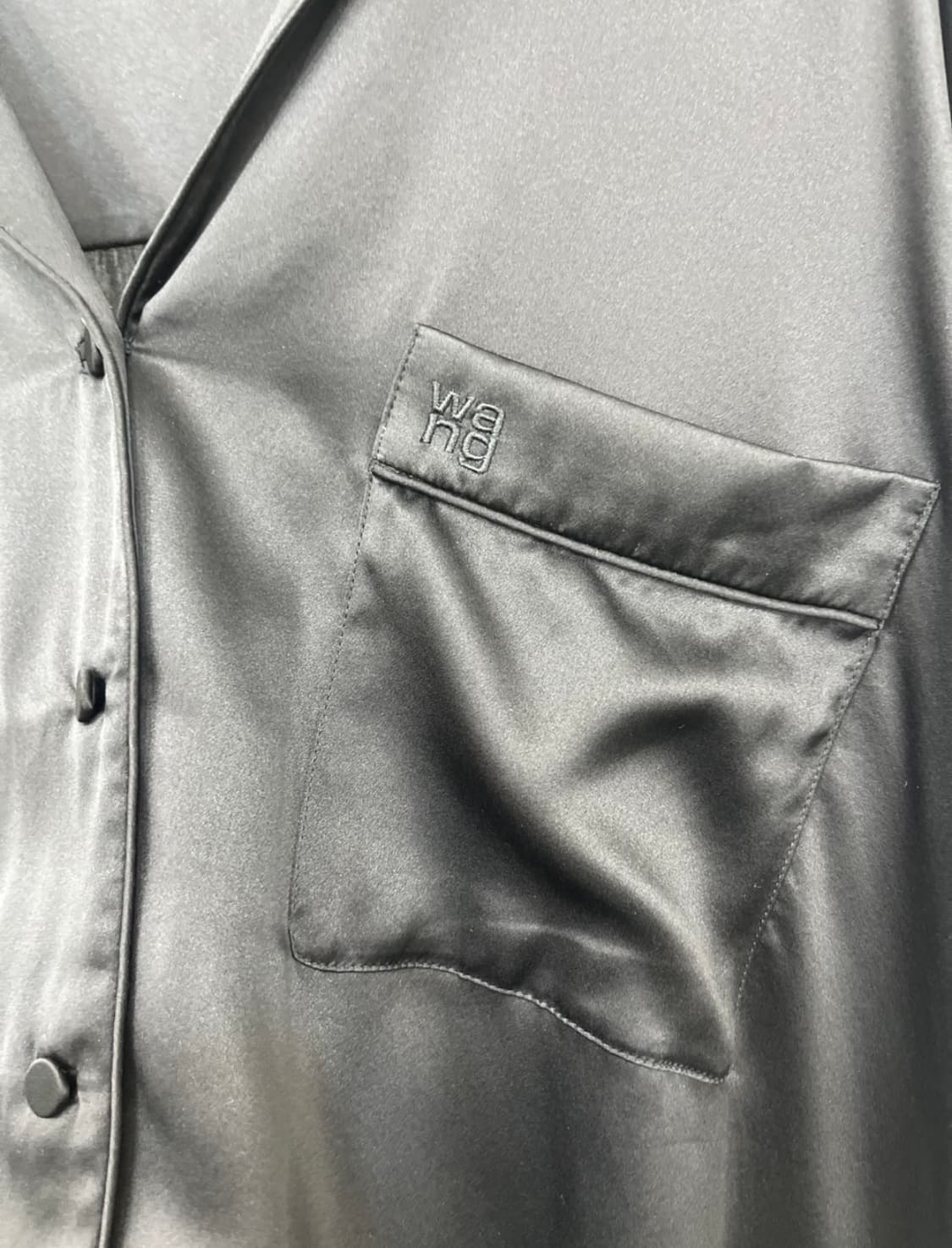 알렉산더왕 블랙 실크 셔츠 S 상품이미지5