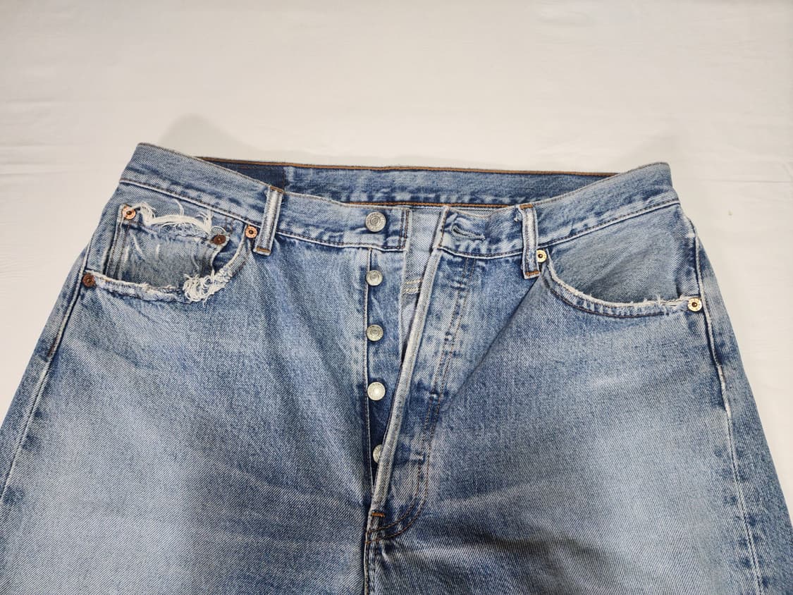 리바이스 501 청바지 연청 데님 MADE IN KOREA W86L86 상품이미지7
