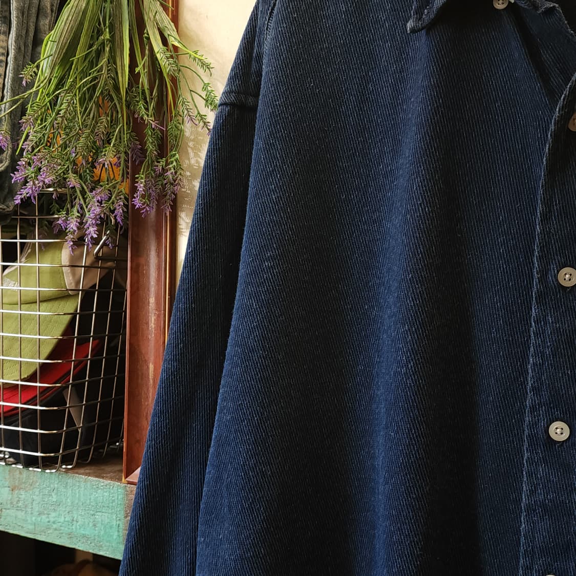 00s 에디바우어 데님셔츠 헤비코튼 인디고 데님 워크셔츠 빅사이즈 xxl 상품이미지5
