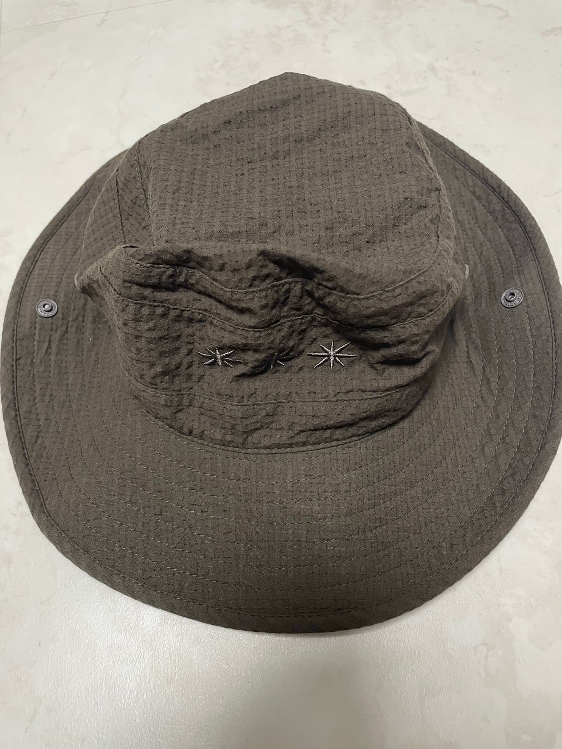 썬러브 Grid Pioneer Bucket Hat Brown 상품이미지2