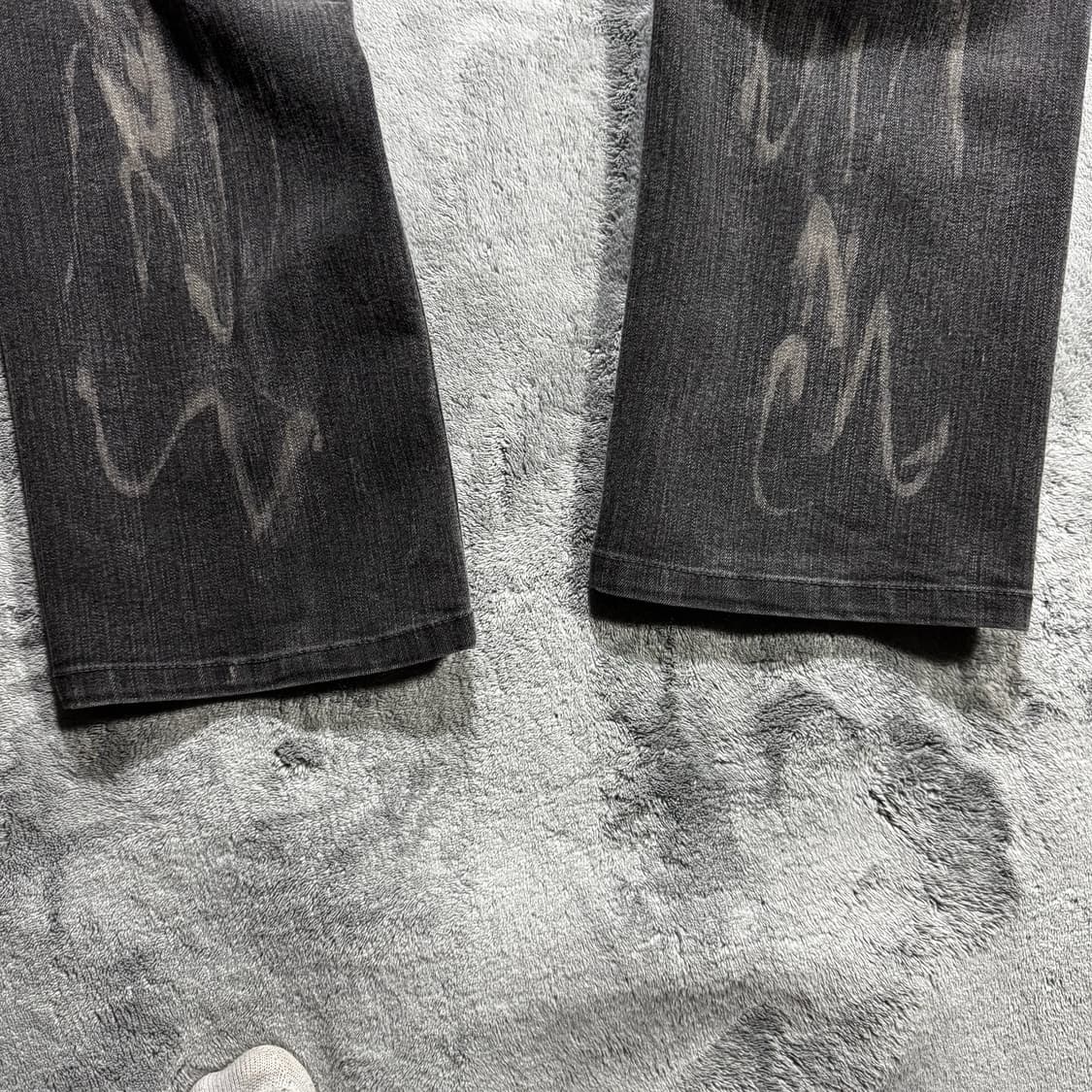 쉐인진 빈티지 워싱 블랙 데님 상품이미지6