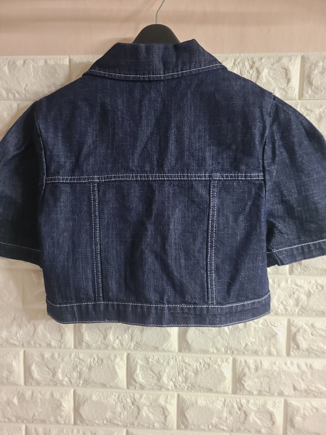 생지 퍼프 크롭 청재킷(55) 상품이미지6