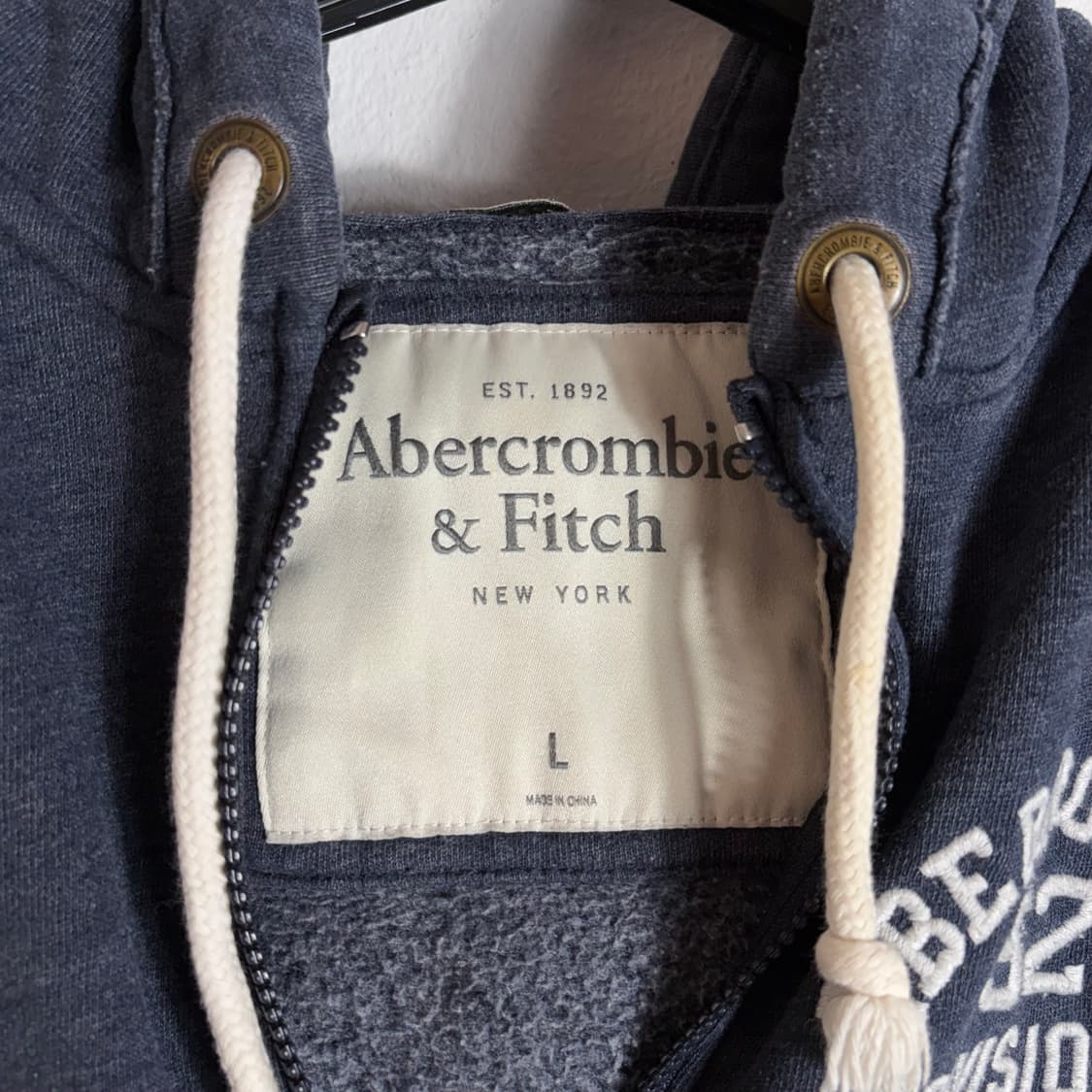 아베크롬비 네이비 크롭 후드집업(L) 상품이미지4