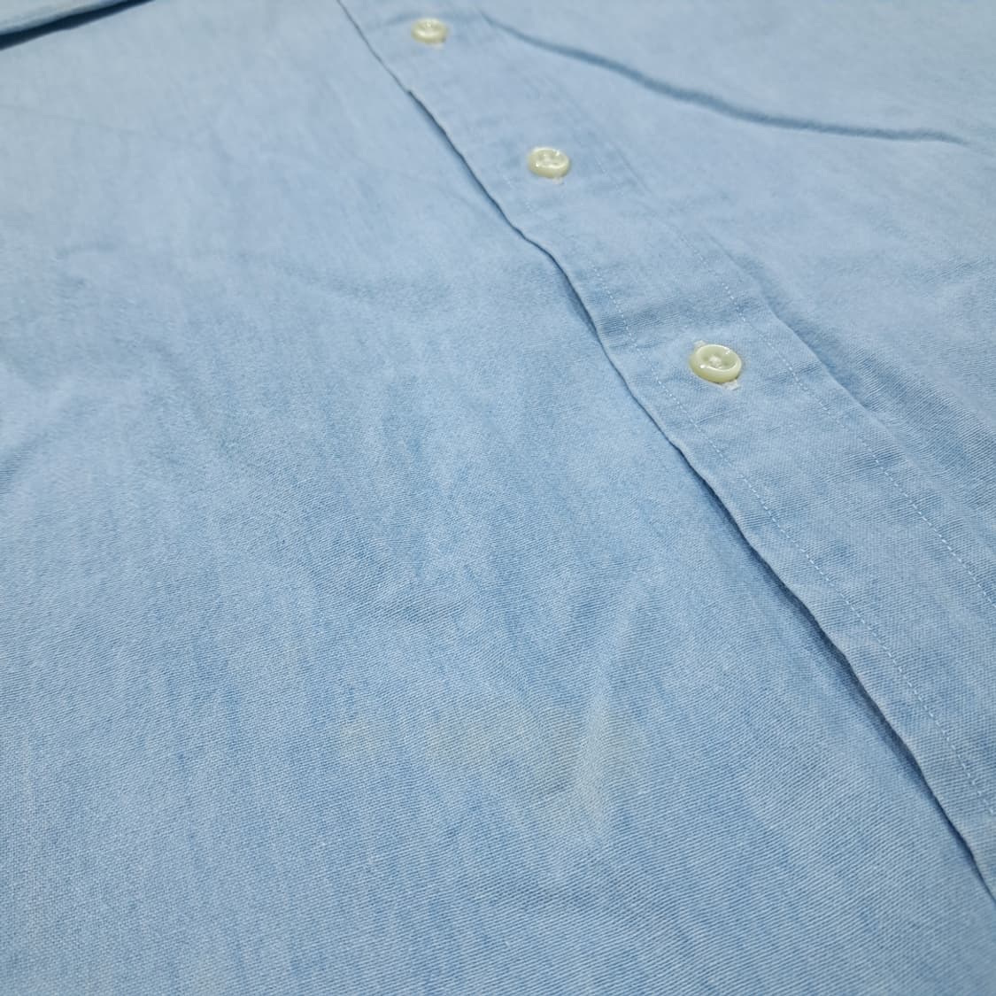 CL835 XL 폴로 90s 코튼 멀티포니 빅셔츠 샴브레이 셔츠 남방 상품이미지5