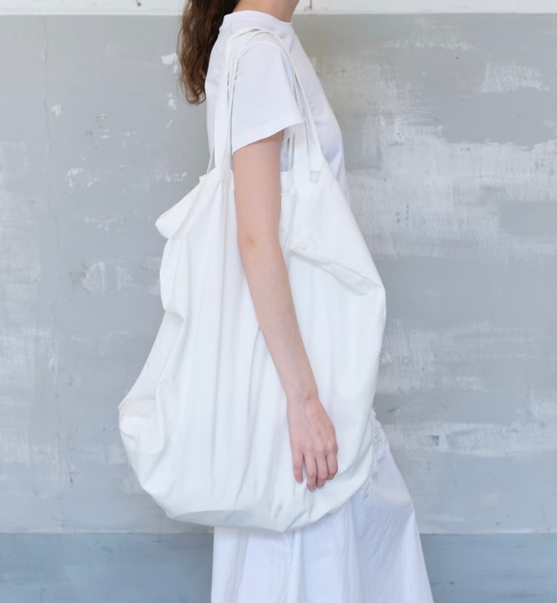 FOLDED COTTON BAG - WHITE 상품이미지1