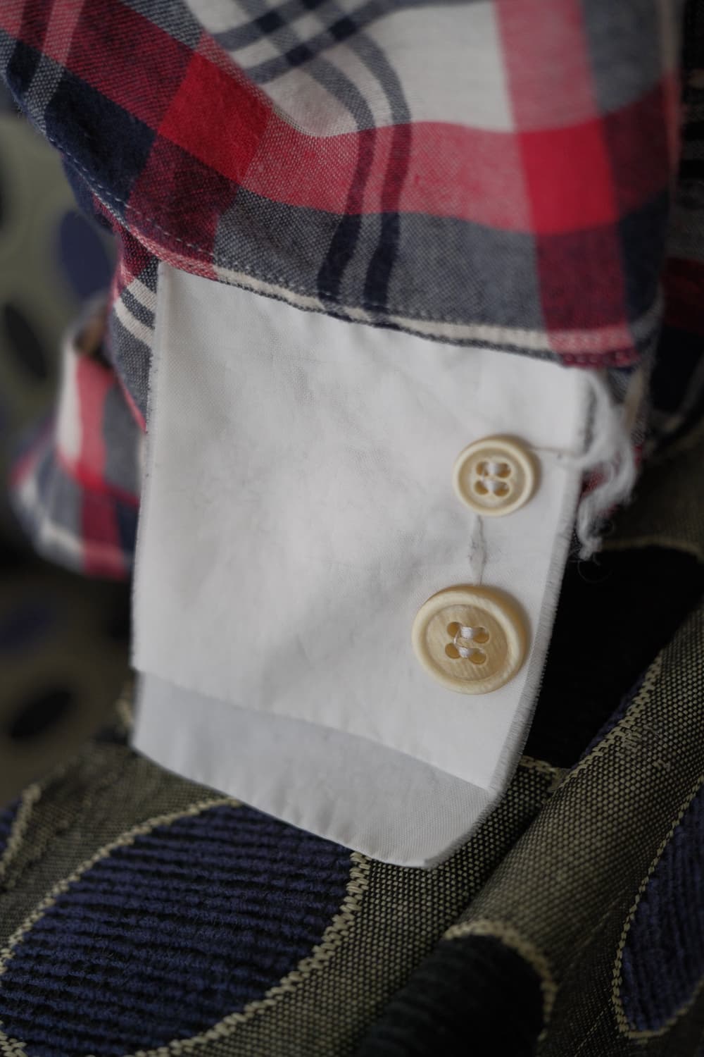 Dot red check shirt (tanaka era) 상품이미지7