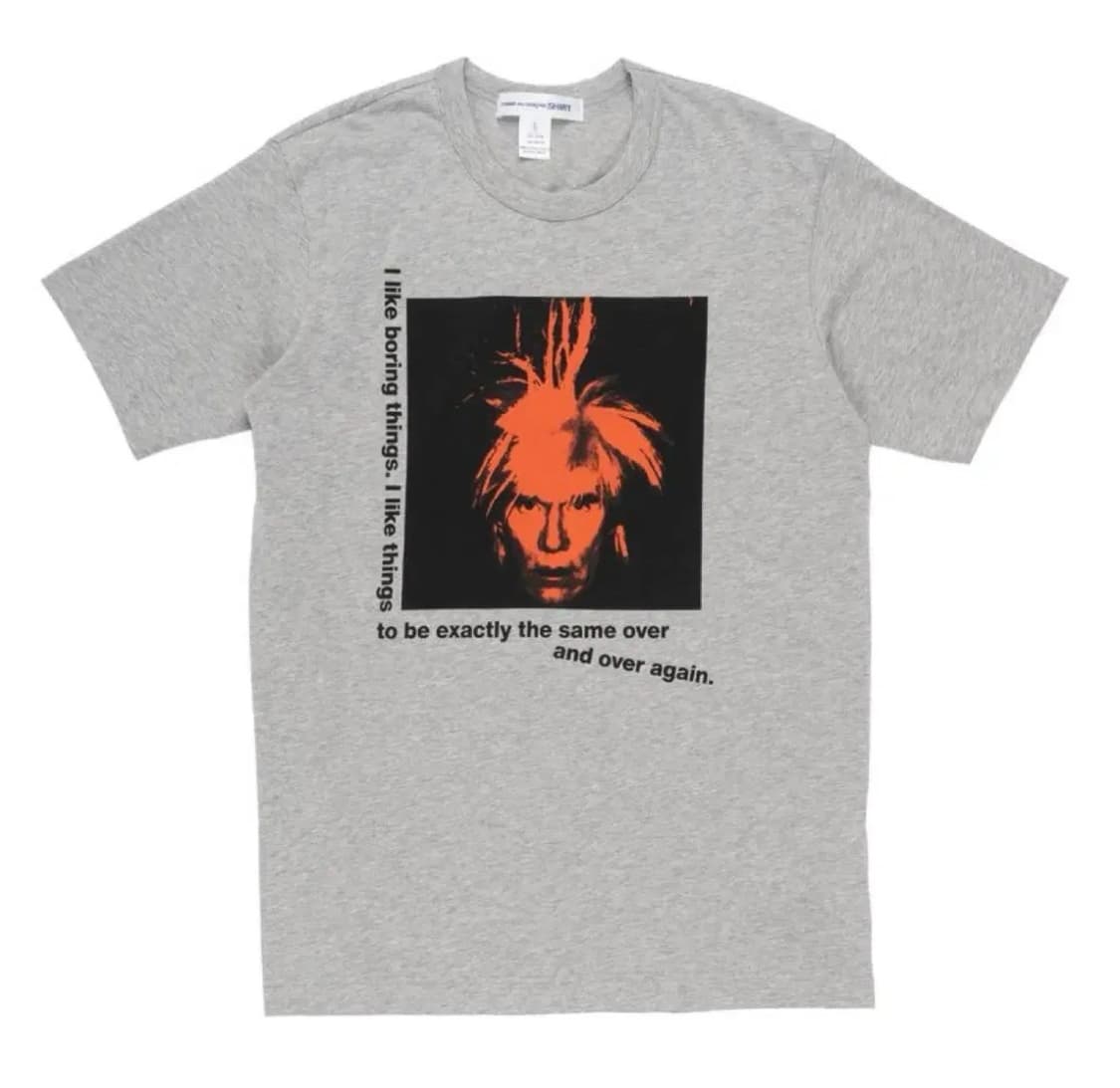 (L) 꼼데가르송셔츠 앤디워홀 그레이 상품이미지1