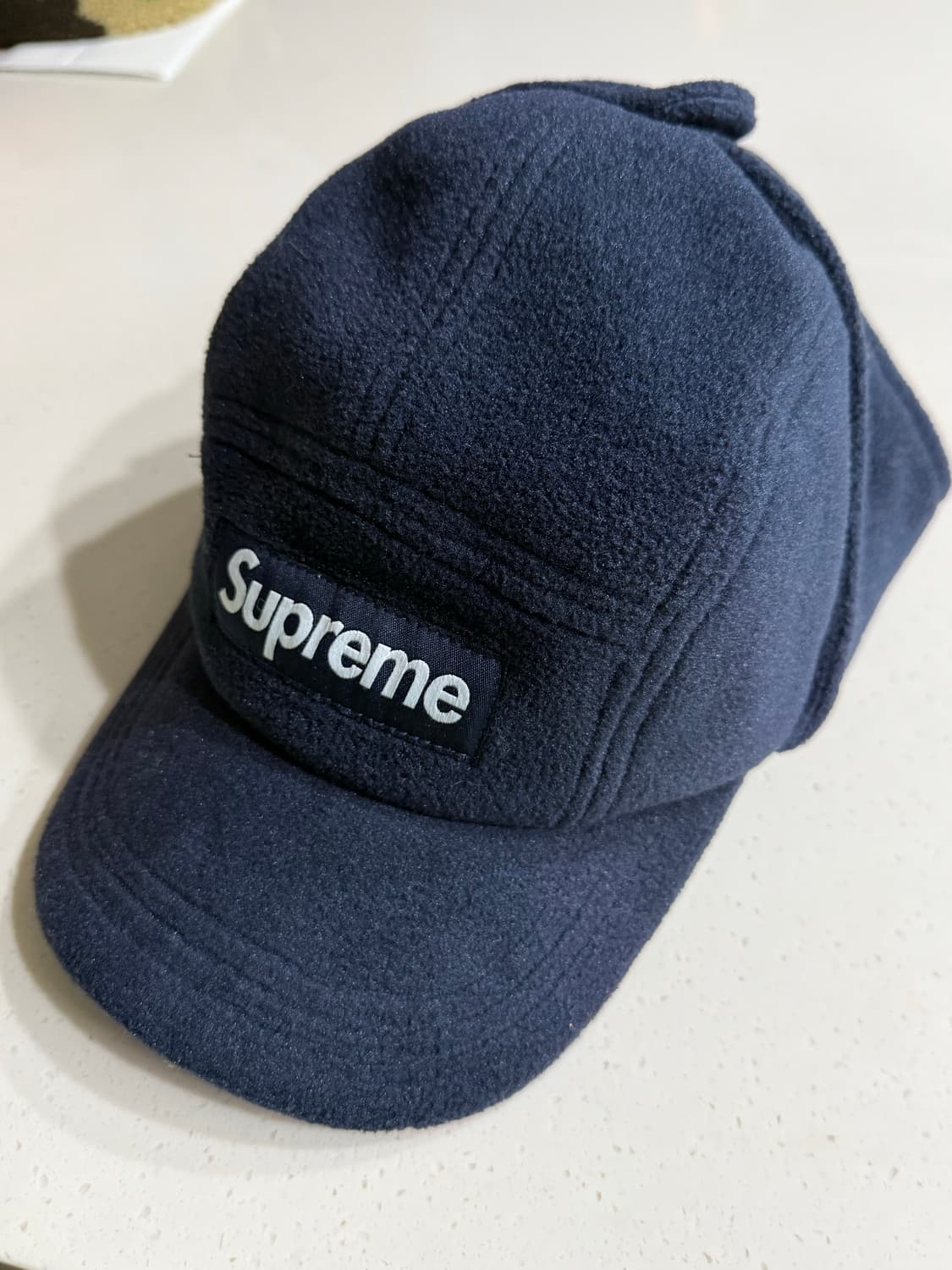 [OS] 슈프림 21FW 폴라텍 이어플랩 캠프캡 네이비 상품이미지3