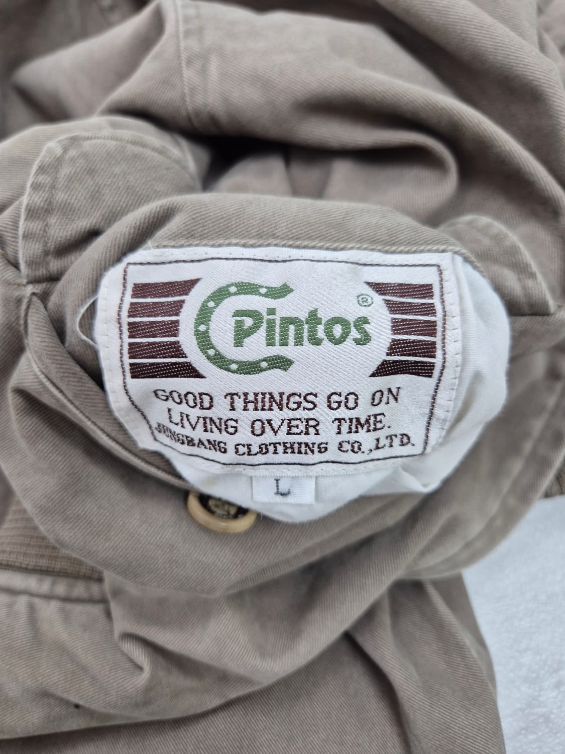 Pintos 리버시블 베이지 블루종 자켓 상품이미지8