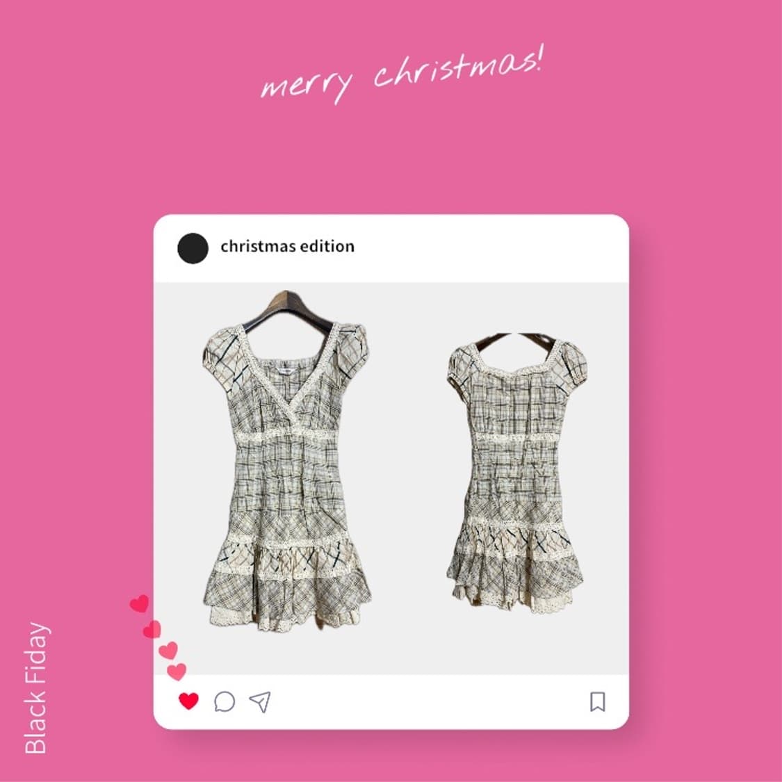 영국 체크 원피스 상품이미지1