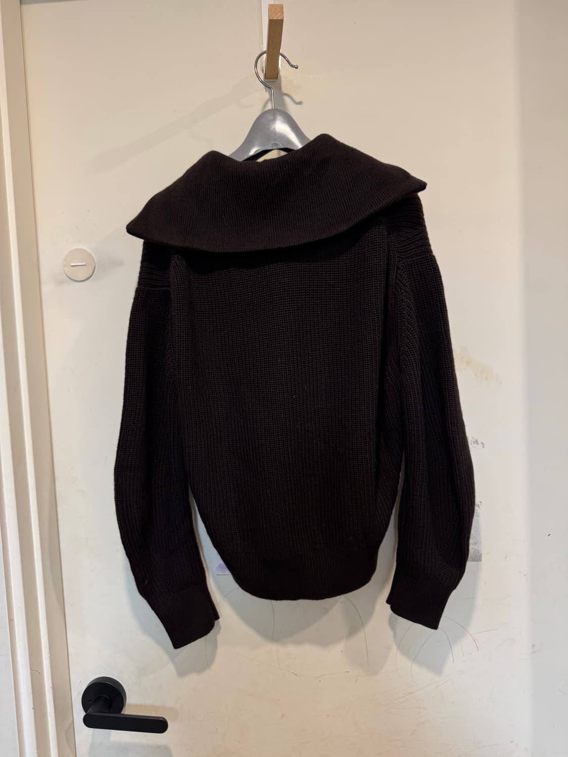 COS 코스 여자 릴렉스드핏 하프집업 울 니트 점퍼 상품이미지4