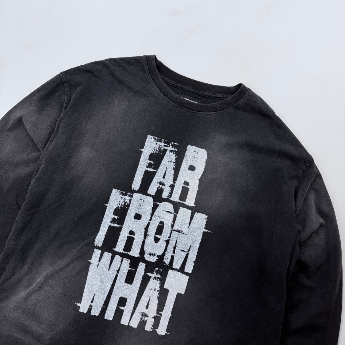 파프롬왓 워시드 로고 롱슬리브 상품이미지2