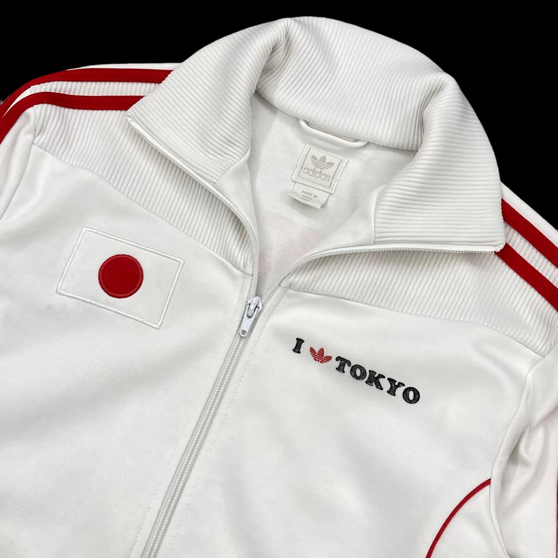 아디다스 빈티지 도쿄 화이트 삼선 트랙탑 져지 상품이미지5