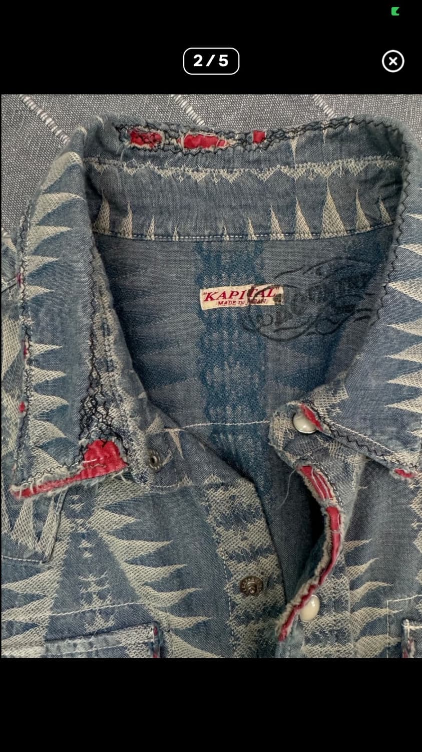 캐피탈 컨트리 웨스턴 데님 셔츠 상품이미지2