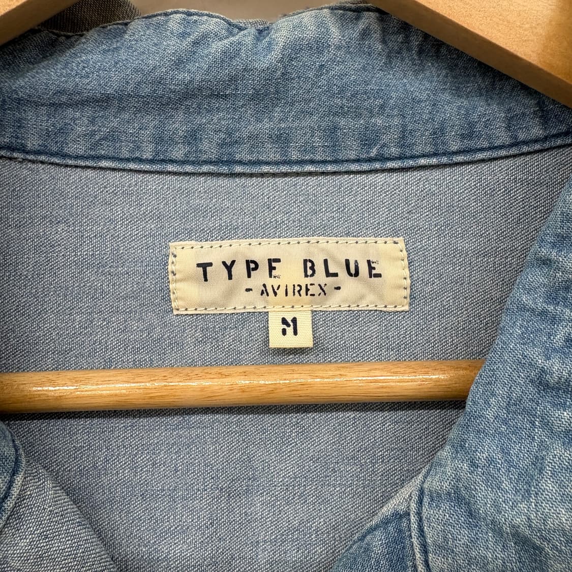 아비렉스 후드 데님  셔츠자켓 남m 상품이미지4