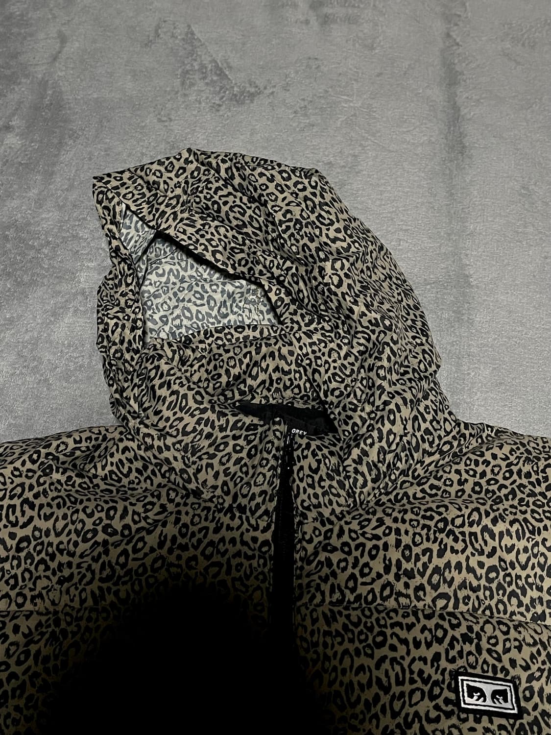 오베이 레오파드 패딩 XL 상품이미지3