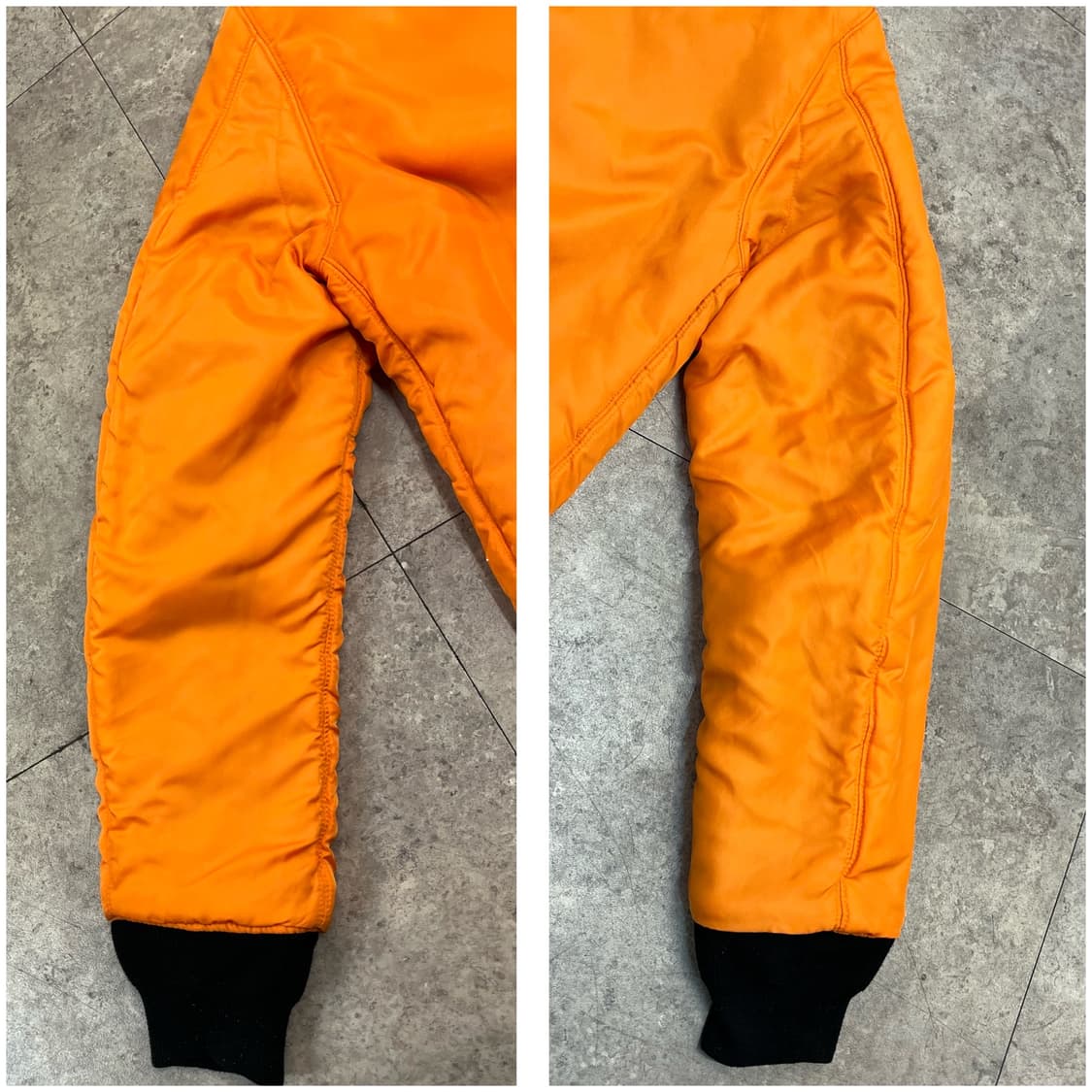 알파인더스트리 리버시블 ma1 항공점퍼 블랙 S #csz 2539   상품이미지9