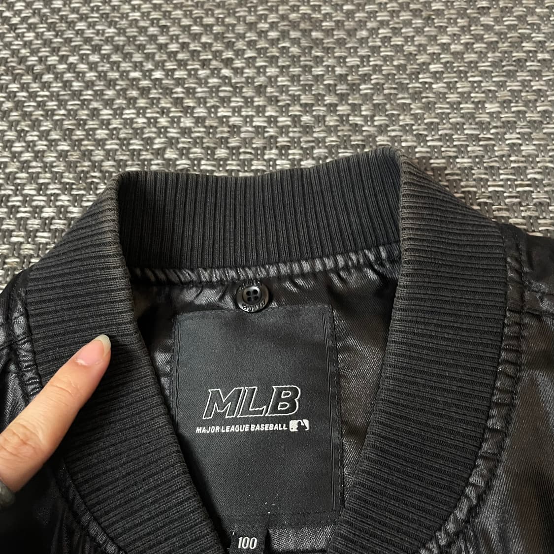 MLB 블랙 바시티 자켓 100 상품이미지5