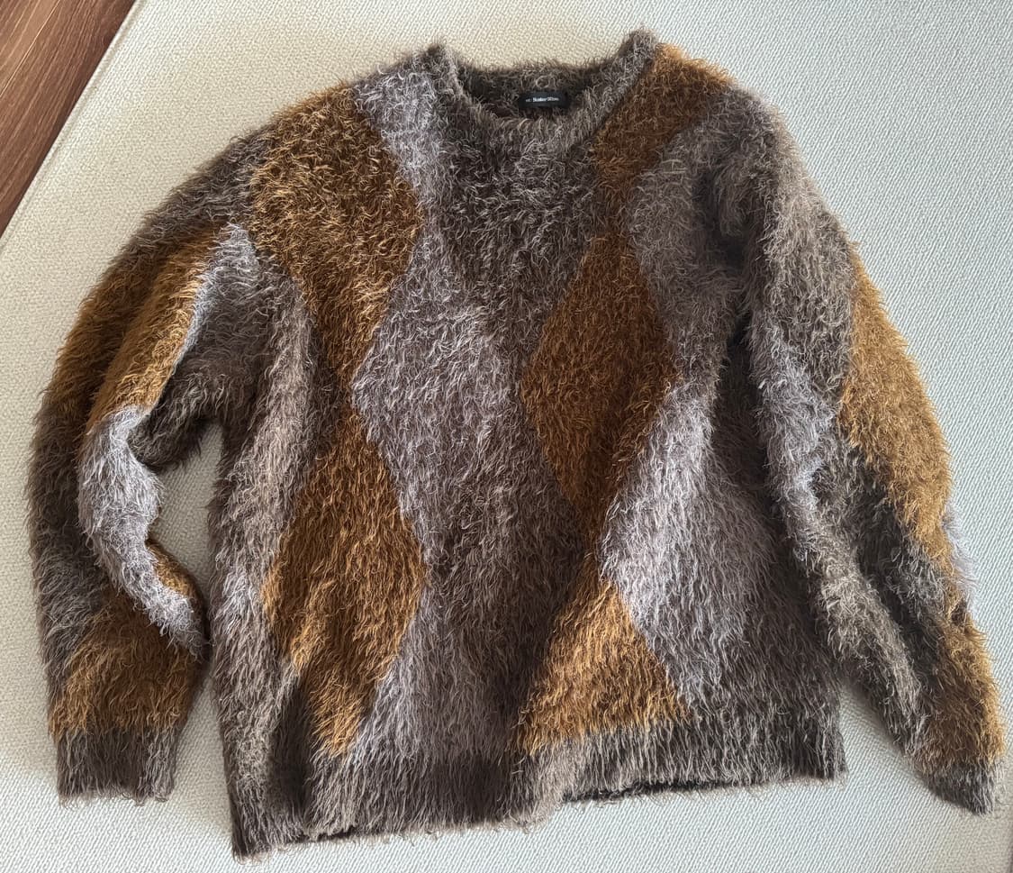 [3]넘버나인 아가일 스웨터 상품이미지3