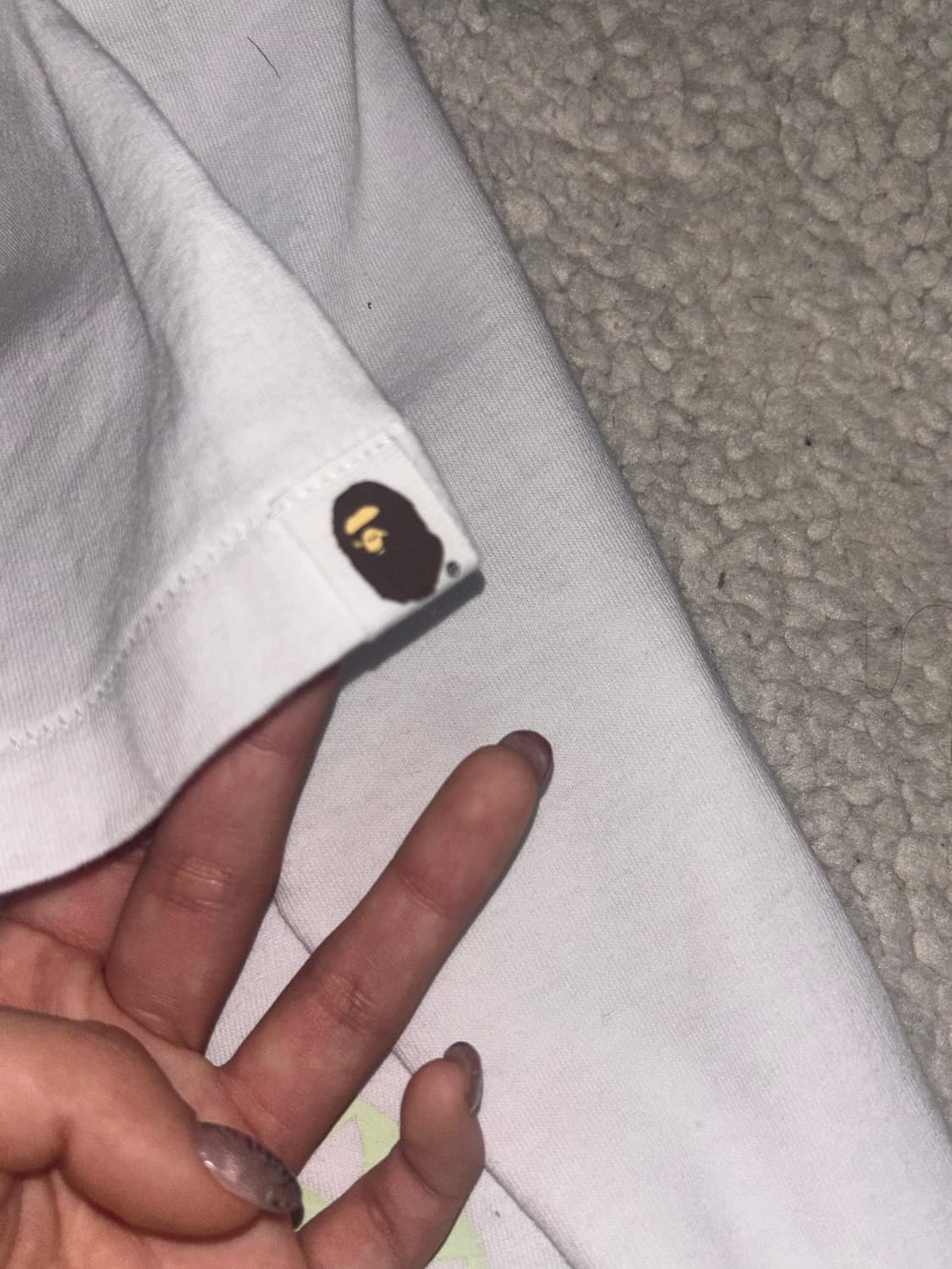 베이프 야광 샤크 반팔  상품이미지4