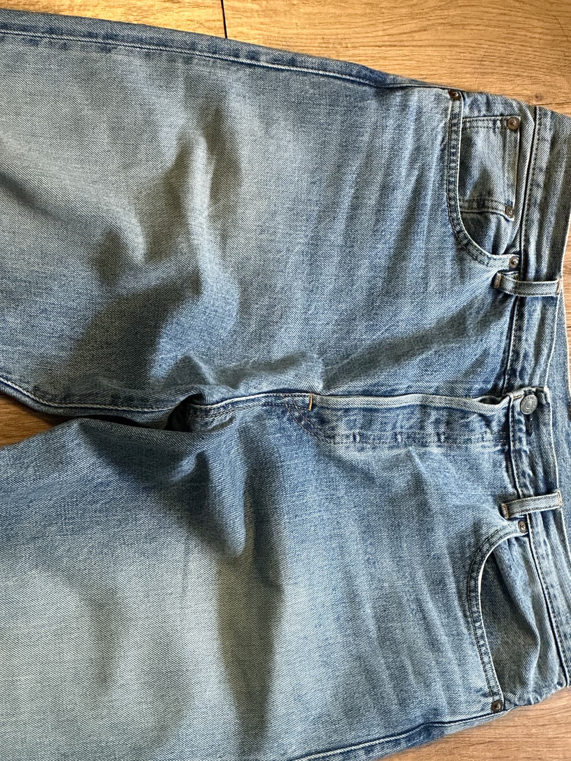 데밀 009R 데님 워싱 청바지 W34 연청 상품이미지2