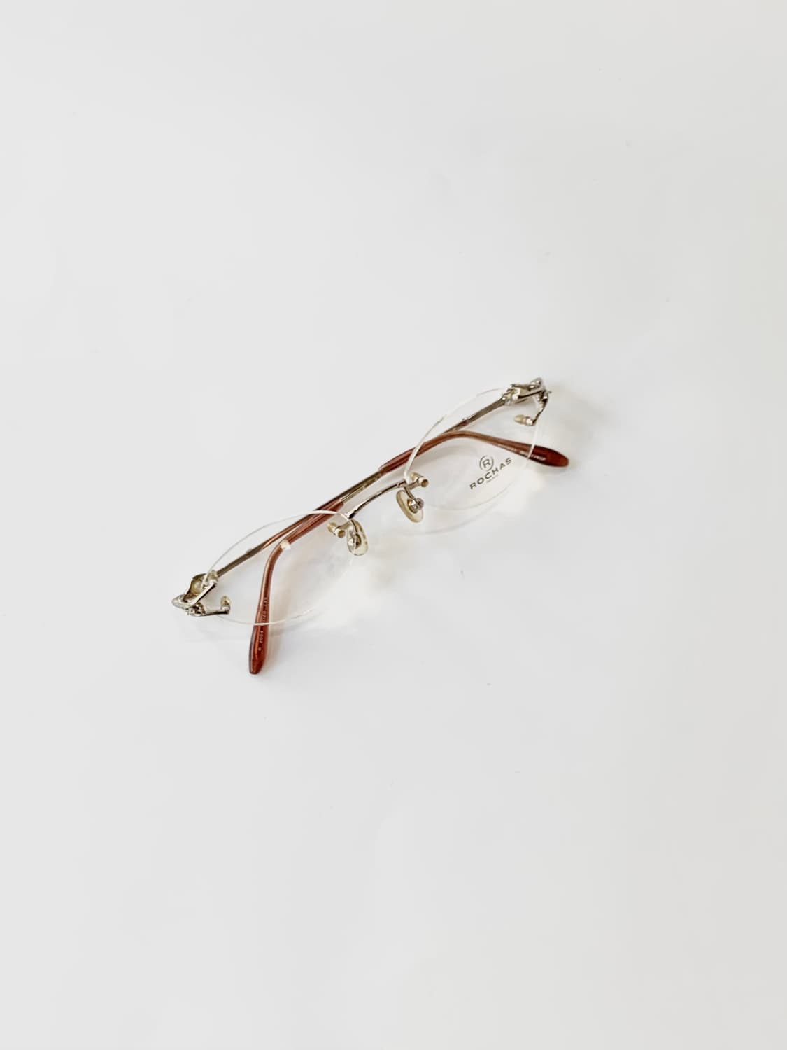 [픽키-635] 로샤스 진주 무테 안경 클래식 펄 디테일  상품이미지2