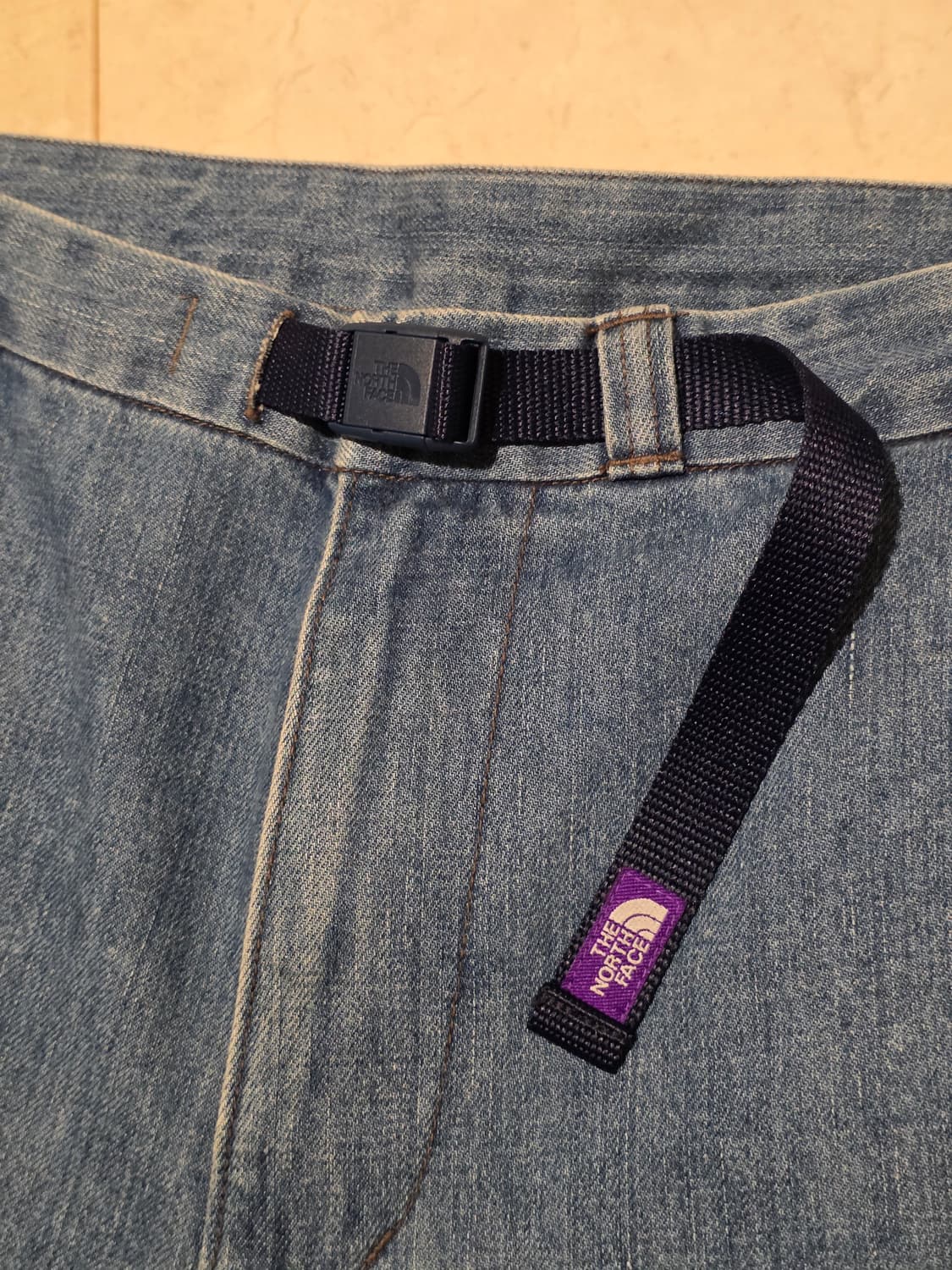  노스페이스 퍼플라벨 데님 와이드 테이퍼드 팬츠 상품이미지3