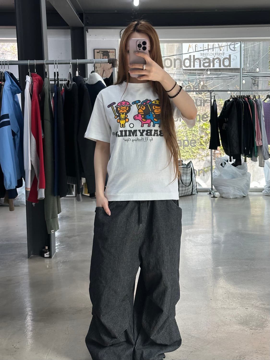 베이프 베이비마일로 홀스 프렌즈 반팔티 상품이미지3