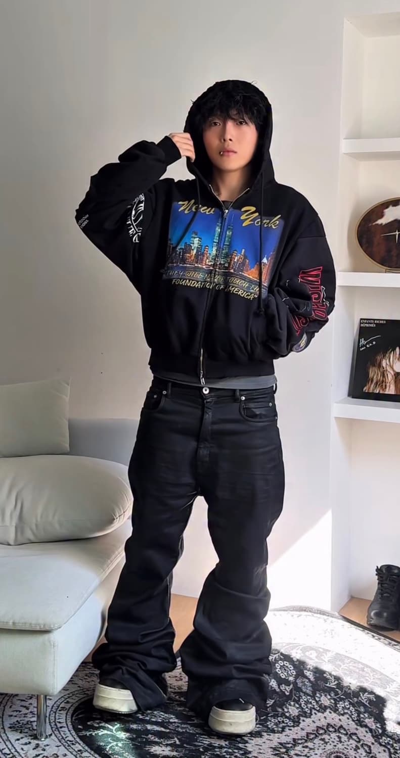 [30] 릭오웬스 볼란 부츠컷 SDBK 상품이미지1