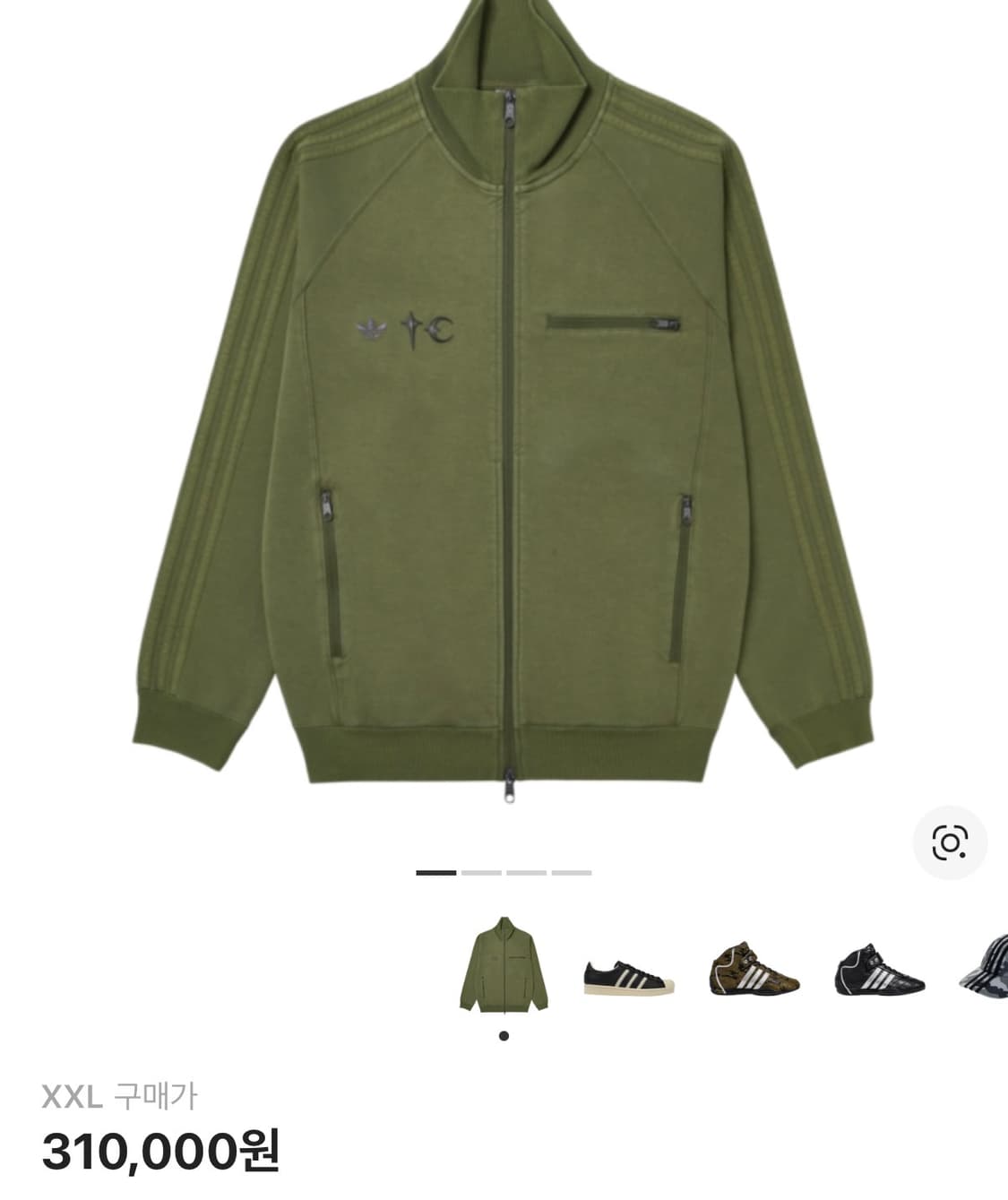 떠그클럽X아디다스 올리브 세트 상품이미지1