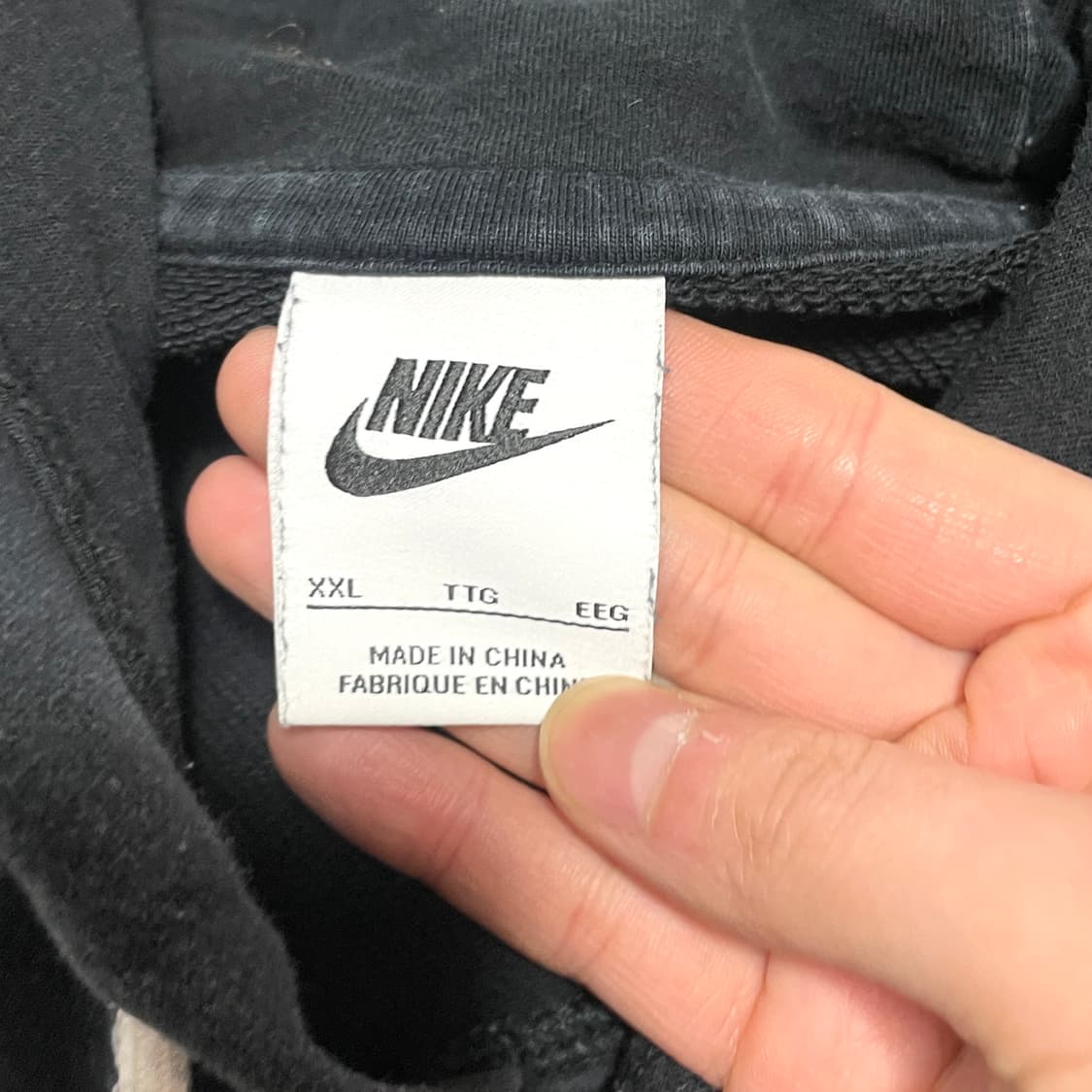 나이키 빅 스우시 블랙 후드티셔츠 남성XXL 상품이미지4