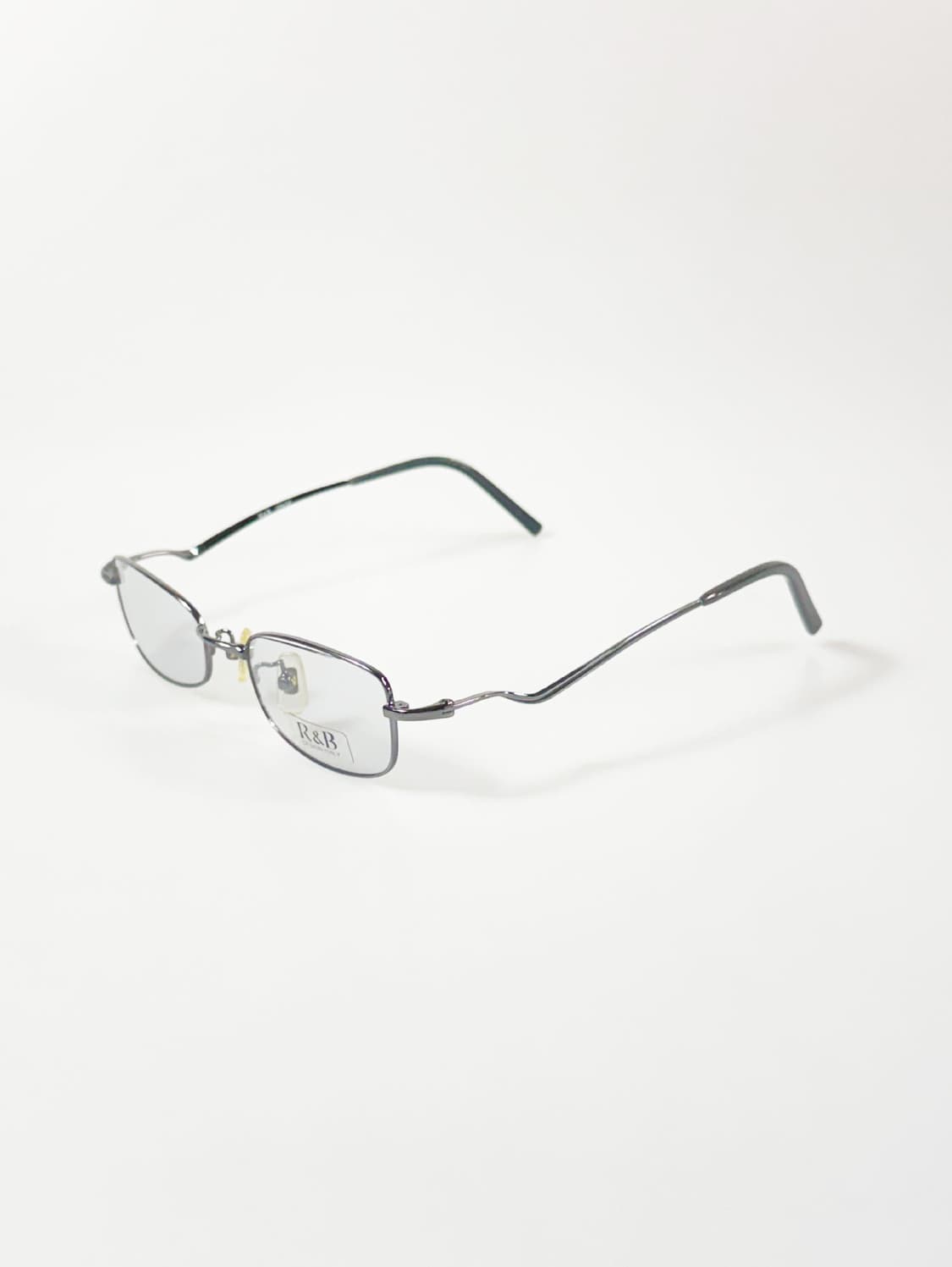 R&B EYEWEAR 건메탈 슬림 스퀘어 프레임 빈티지 안경 상품이미지3