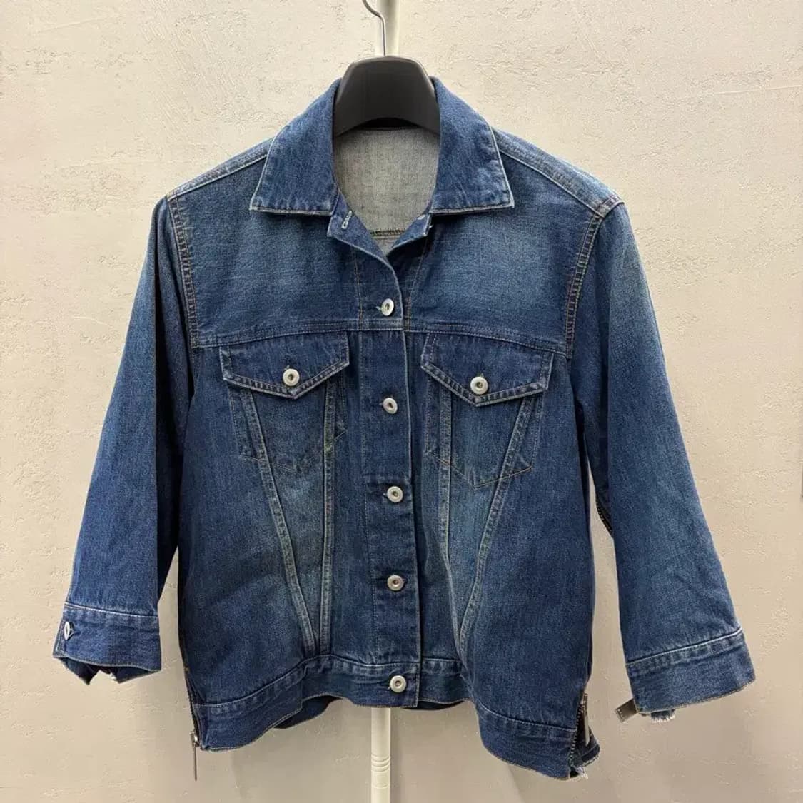 Sacai 18SS 사이드 지퍼 데님 재킷 100 상품이미지2