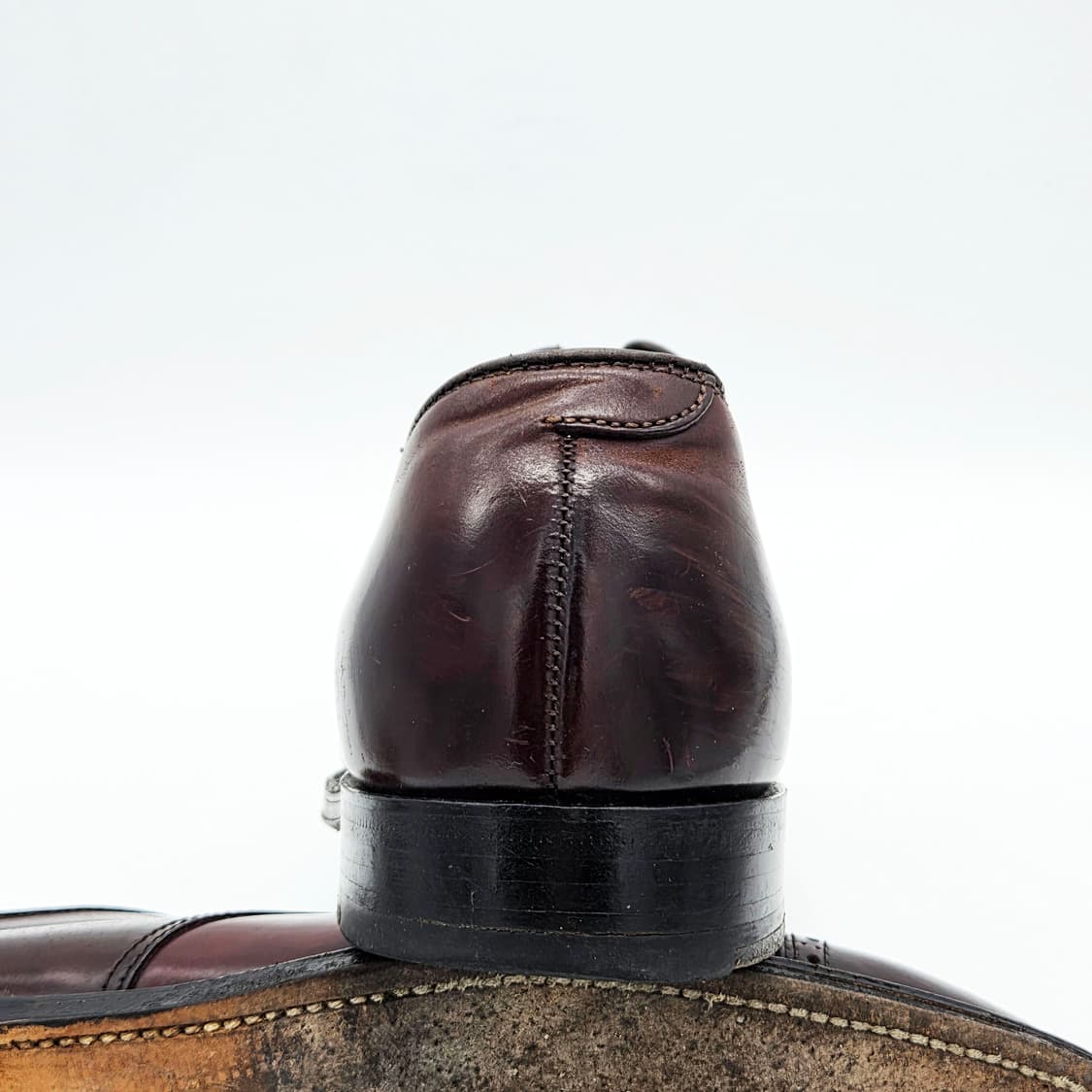 ALDEN 알든 61908 쉘 코도반 캡토 슈즈 버건디 (7 1/2 E) 상품이미지2