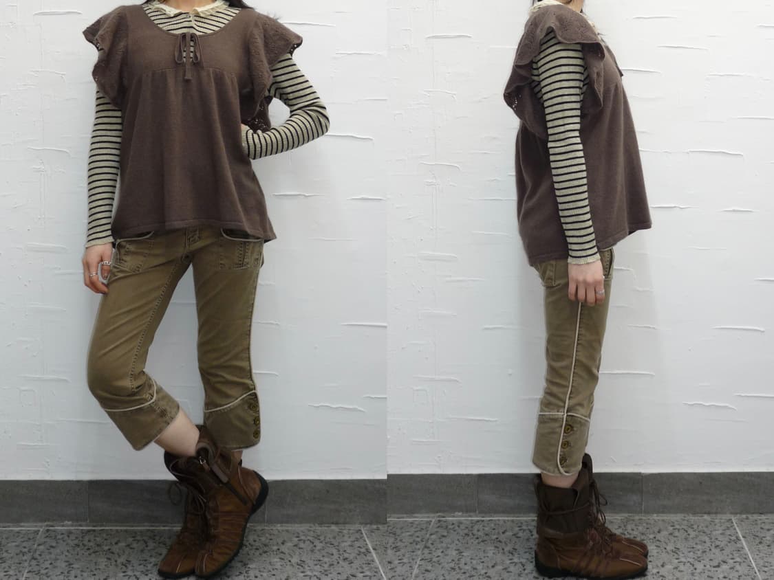 Lovely mocha knit vest 상품이미지2