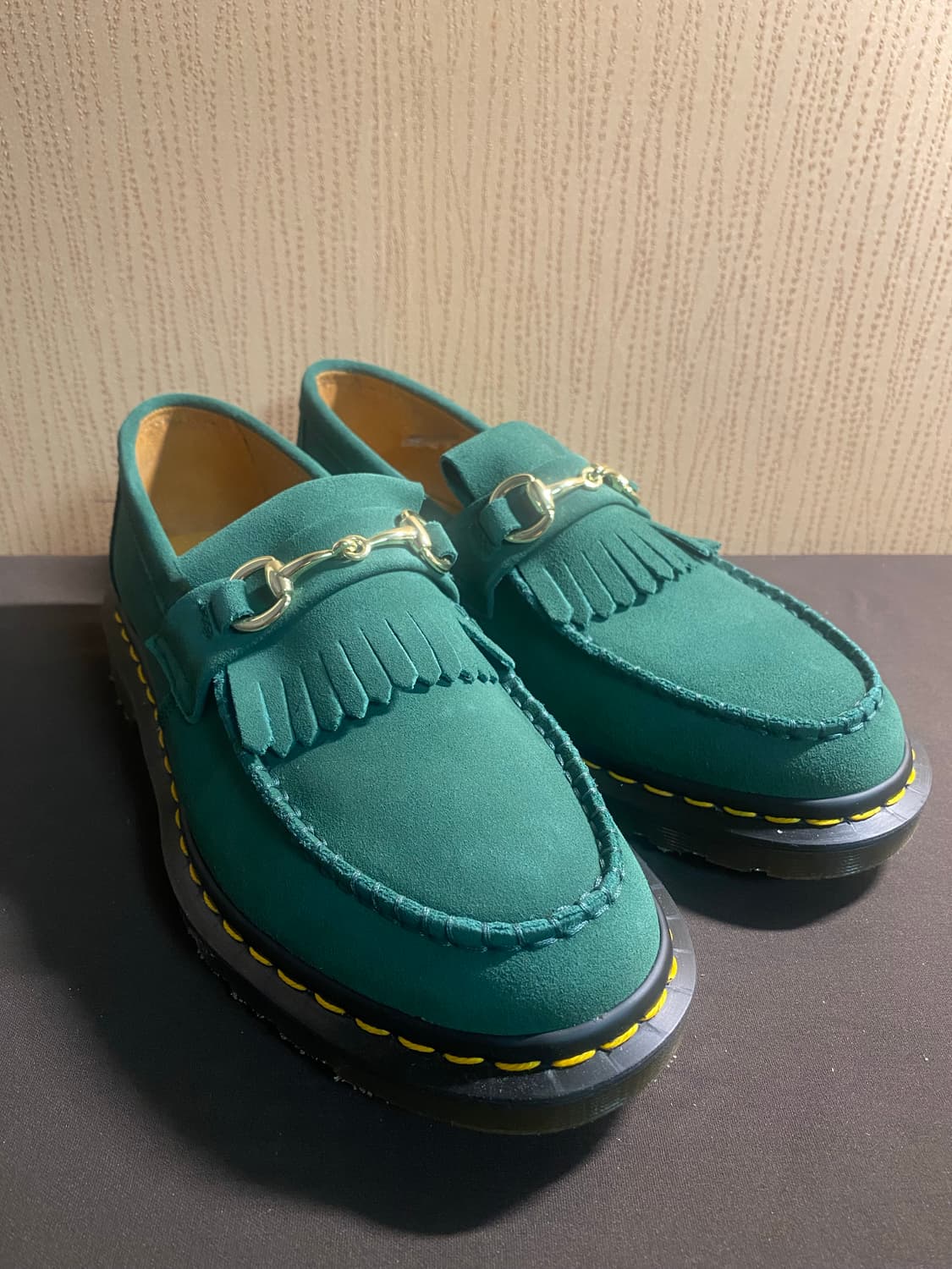 닥터마틴 아드리안 스내플 스웨이드 로퍼 그린 UK8 상품이미지1